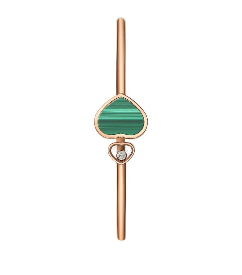 Chopard Happy Hearts bangle rose gold diamond, imported from the UK
