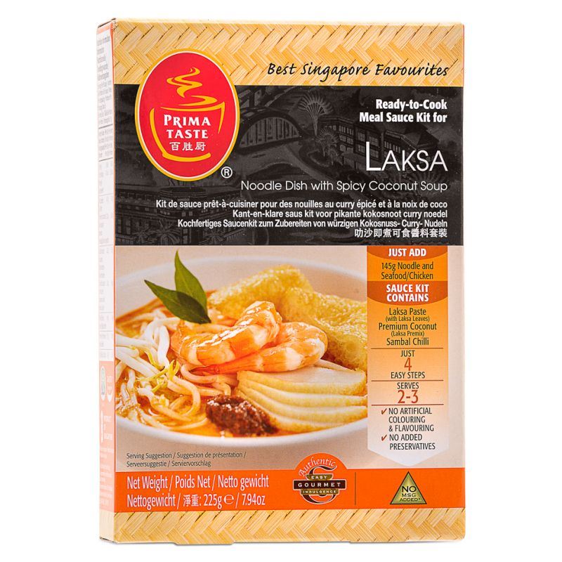 Prima Taste ready-to-cook laksa meal kit, imported from the UK