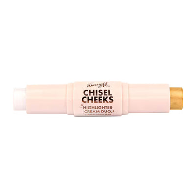 Superdrug Barry M Chisel Cheeks Highlighter Cream Duo Sølv & Gull - Kjøp online hos McGrocer