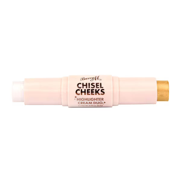 Barry M Chisel Cheeks Highlighter Cream Duo Silver Gold - British product