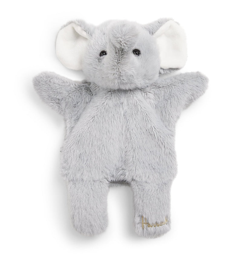 Harrods elephant hand puppet 28cm, UK version