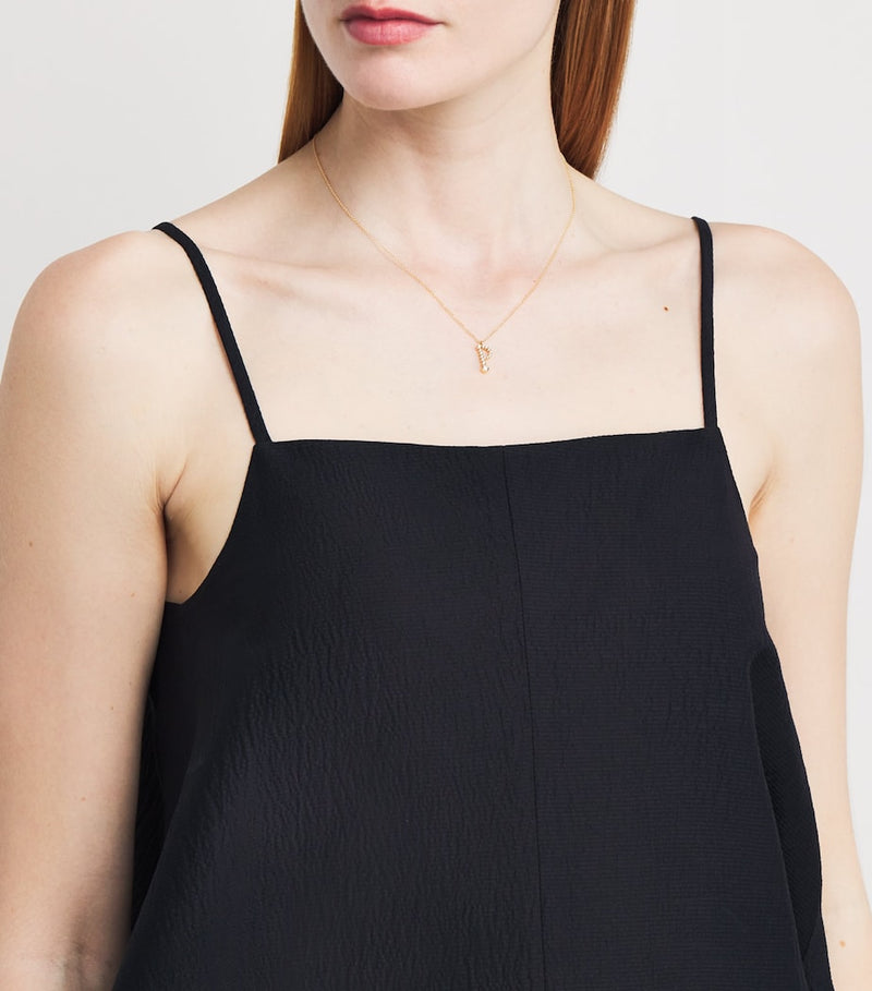 Sophie Bille Brahe diamond initial P necklace, imported from the UK
