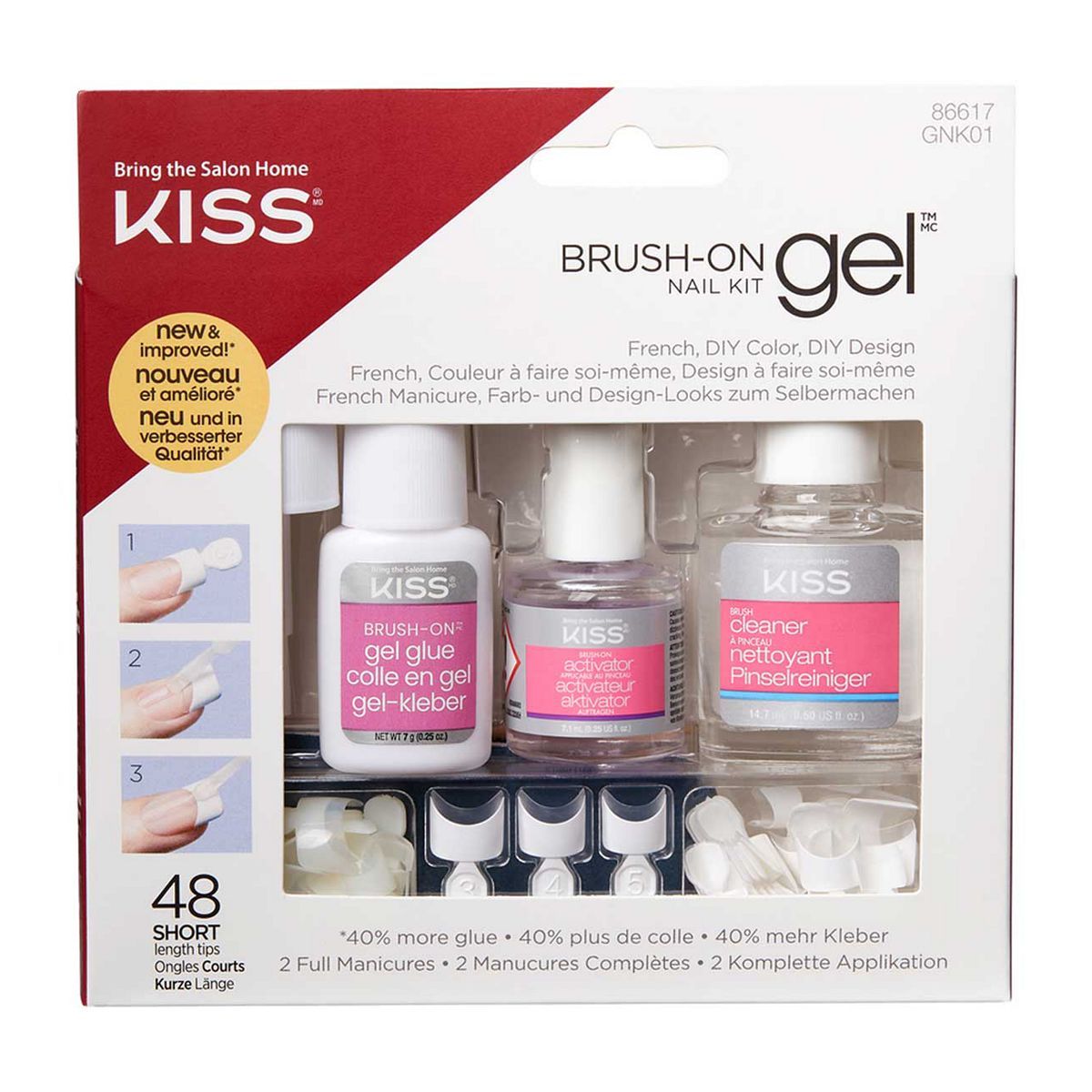 Kiss Brush On Gel Kit Body Care Boots   