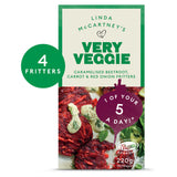 Linda McCartney's Very Veggie Caramelised Beetroot Carrot & Red Onion Fritters 220g GOODS ASDA   