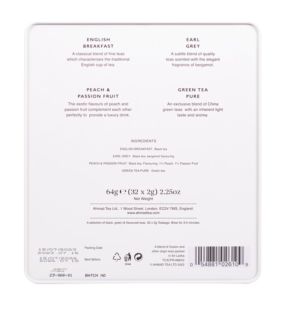 Ahmad Tea Royal Tea Selection 32 tea bags - British product