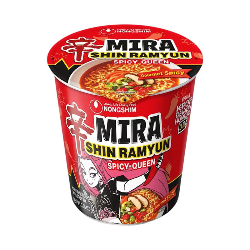Nongshim Shin Ramyun Spicy Queen cup noodle (British brand)