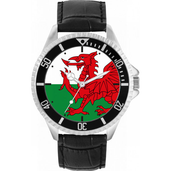 Toff London mens Wales flag watch 42mm (British brand)
