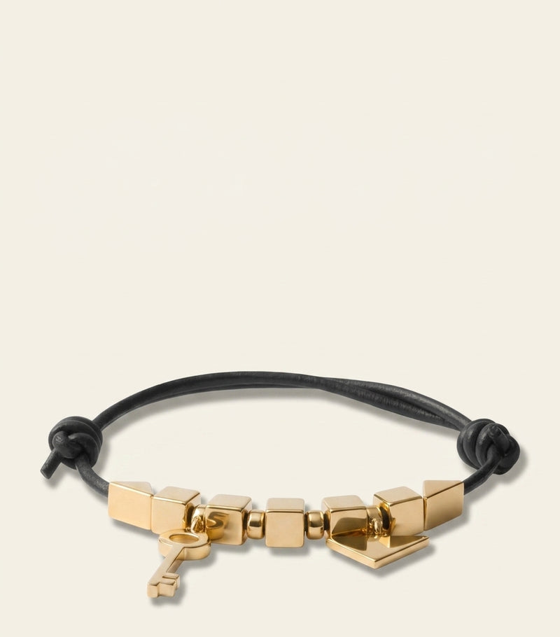 Prada nappa leather beaded bracelet adjustable fit, UK version