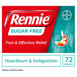 Rennie Sugar Free Heartburn & Indigestion Relief 72 Tablets GOODS Superdrug   