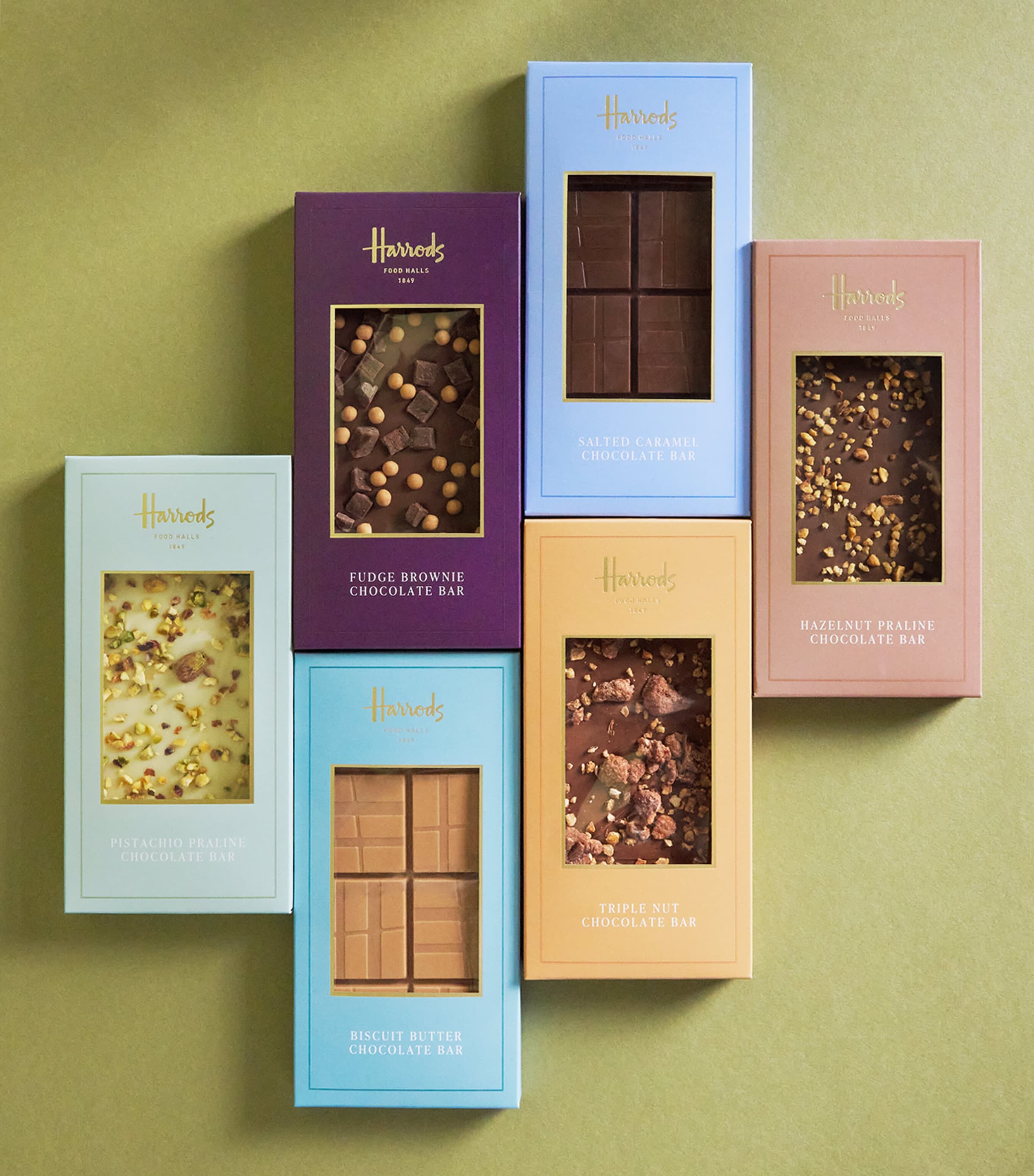 Harrods Triple Nut Topped Bar 90g, UK version