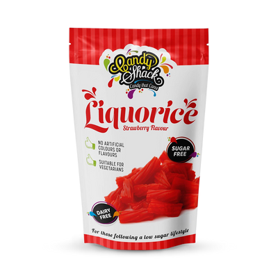 Candyshack Sugar Free Strawberry Flavour Liquorice 120g