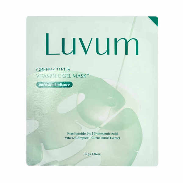 Luvum Green Citrus Vitamin C gel mask, imported from the UK