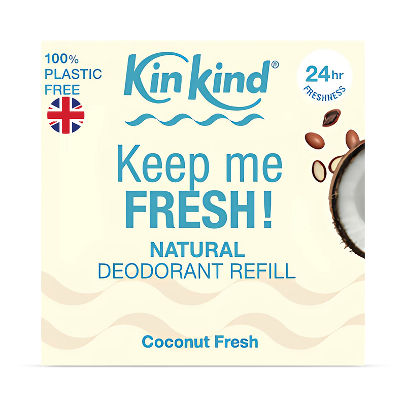 KinKind natural deodorant refill coconut fresh, imported from the UK