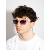 SVNX clear wayfarer sunglasses graded grey lenses - British product