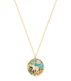 L'Atelier Nawbar gold and diamond elephant pendant necklace (British brand)