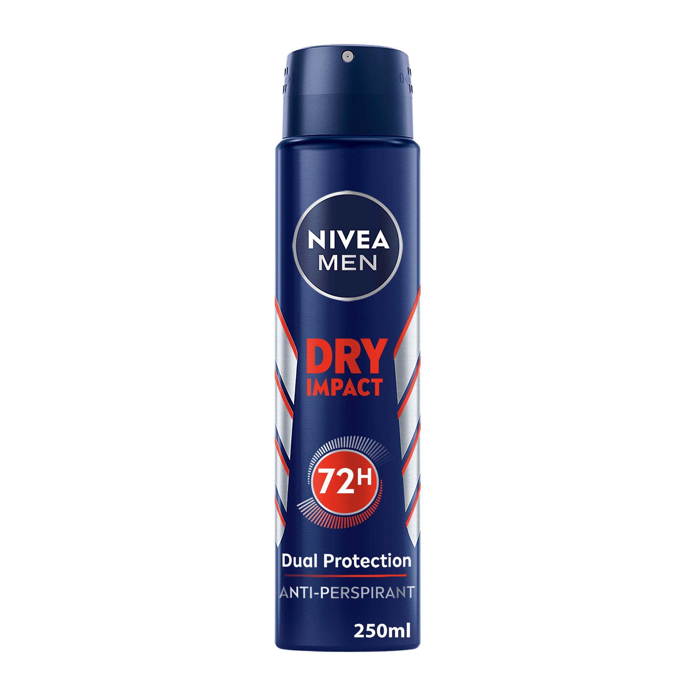 Nivea Men Dry Impact Anti-perspirant Deodorant Spray 250ml GOODS Sainsburys   