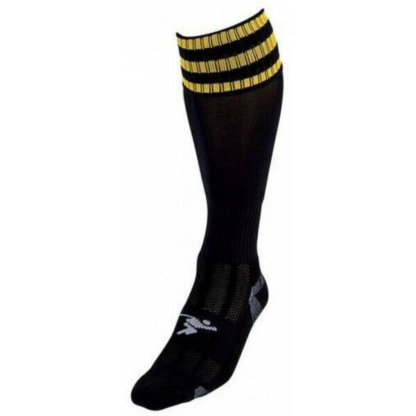 Precision Kids Pro Football Socks (12 -2) GOODS Superdrug Black/Gold  