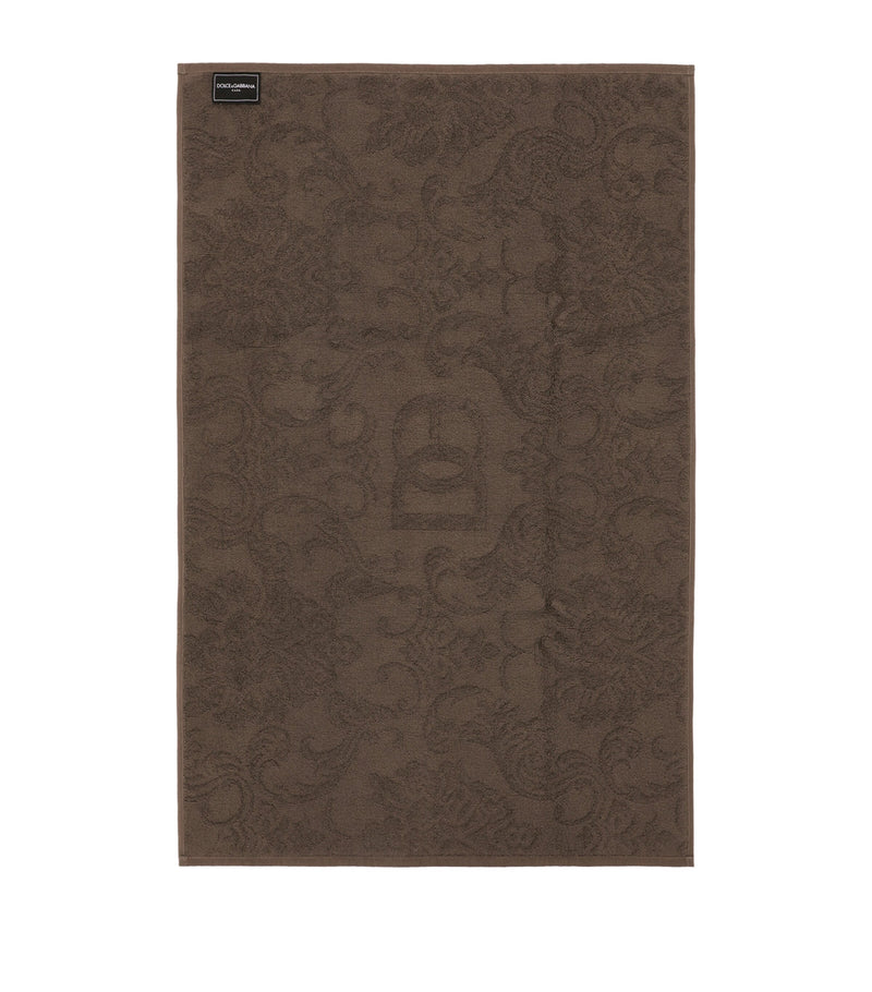 Dolce&Gabbana cotton jacquard bath mat 87cm x 54cm - British product