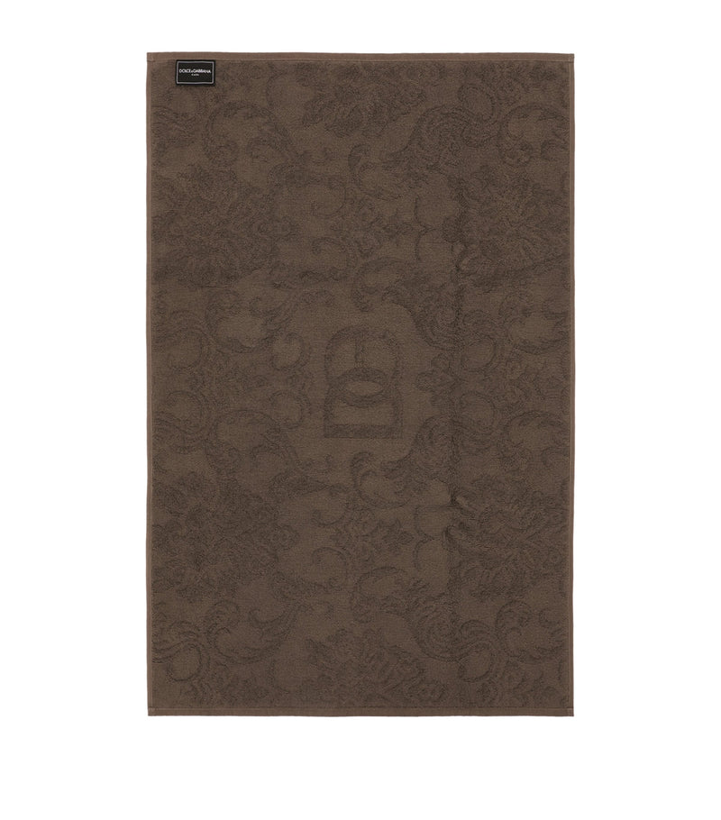 Dolce&Gabbana cotton jacquard bath mat 87cm x 54cm - British product