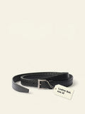 Prada antiqued leather belt with adjustable buckle (British brand)