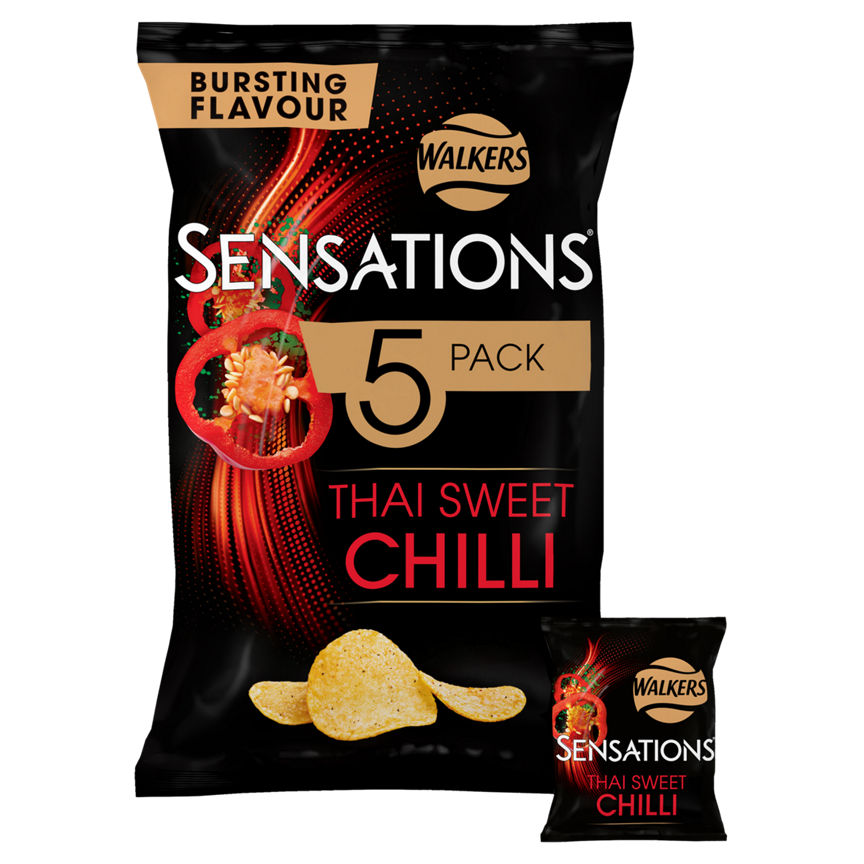 Sensations Thai Sweet Chilli Multipack Crisps 5 x 25g GOODS ASDA   