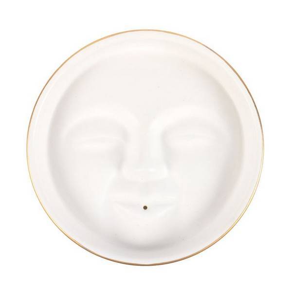 Something Different moon face incense holder 10cm, UK version