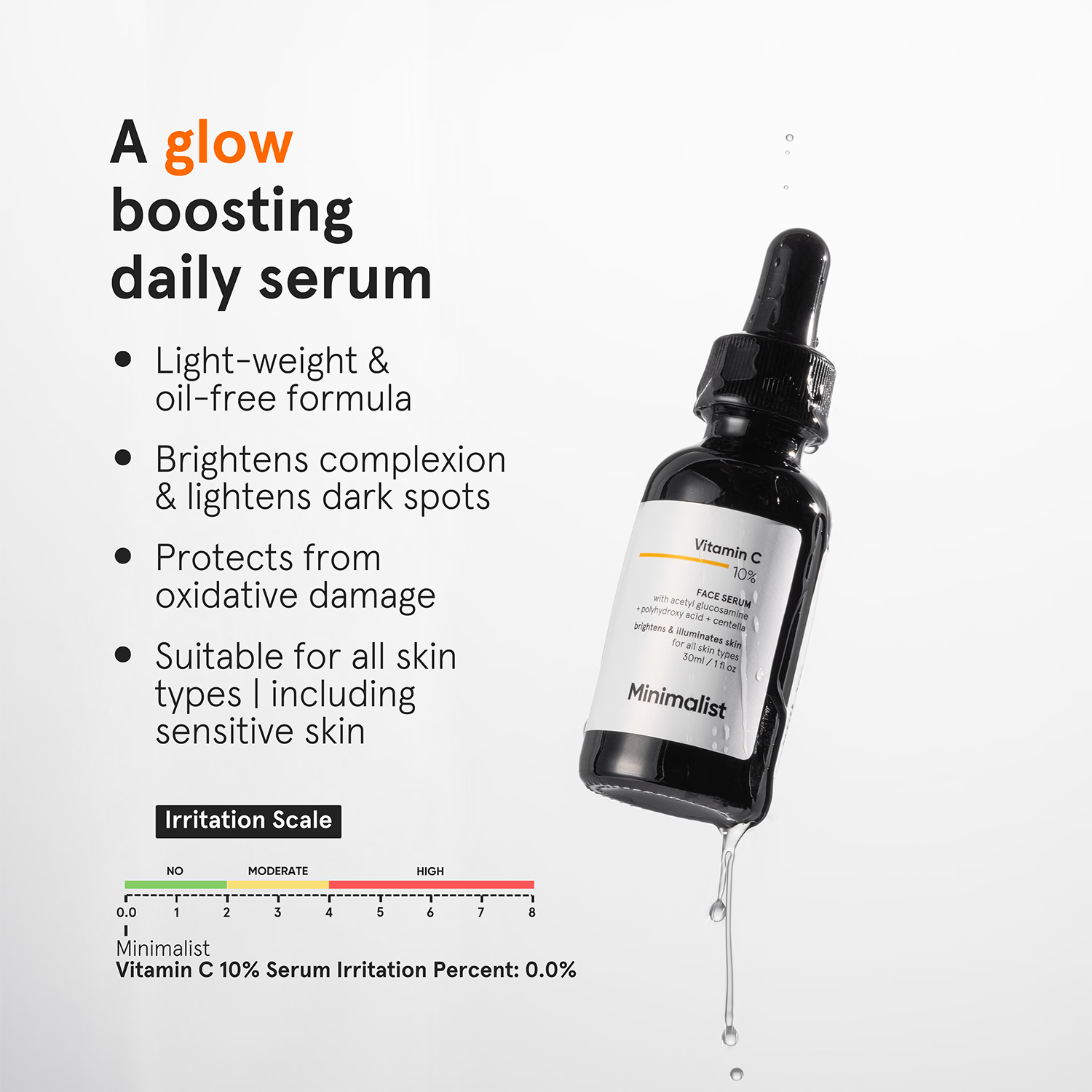 Minimalist Vitamin C 10% Face Oil 30ml, UK version