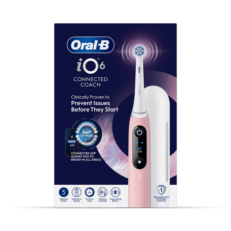 Oral-B iO 6 electric toothbrush pink - British product
