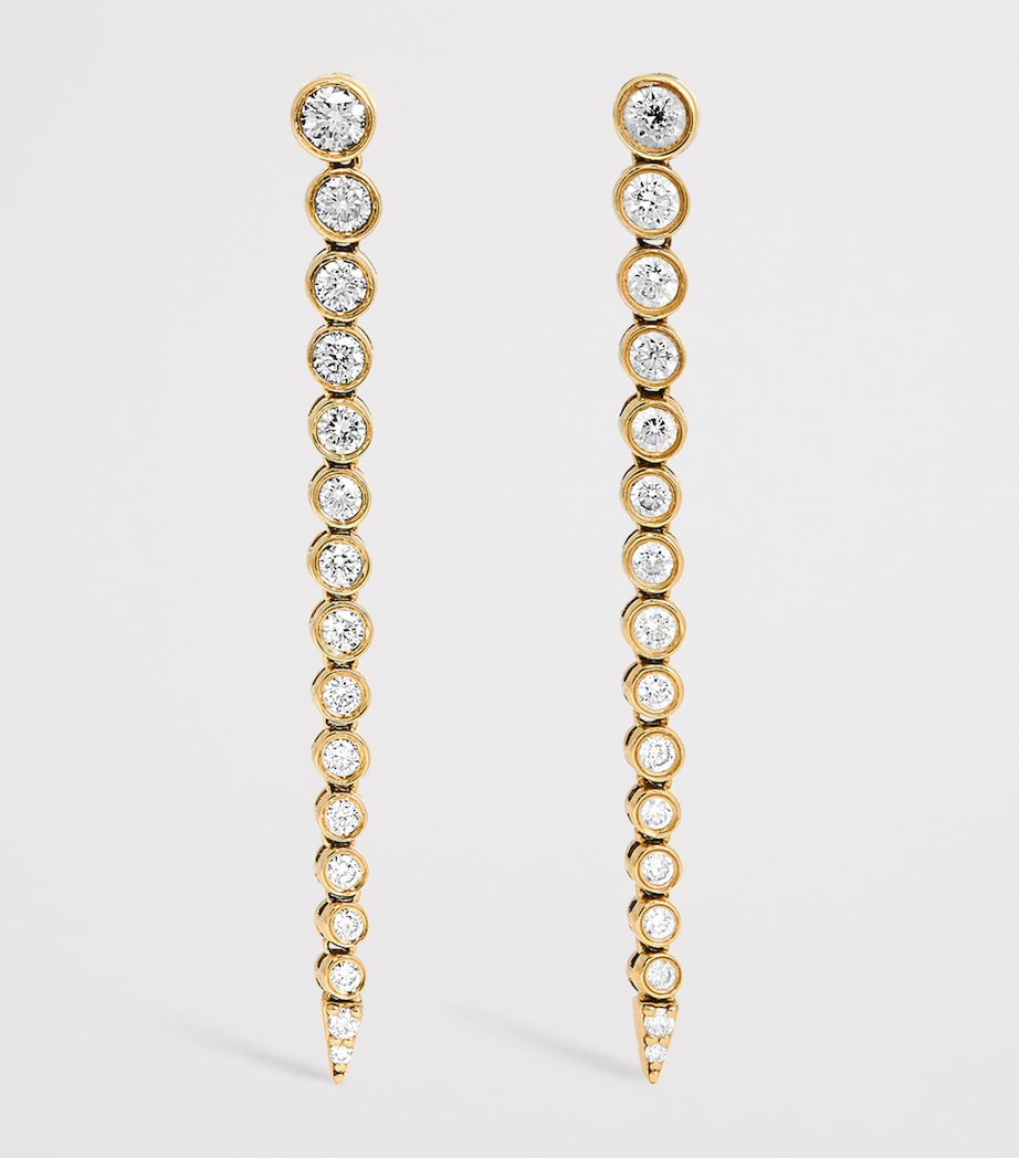 Persée Danaé gradient yellow gold diamond earrings (British brand)