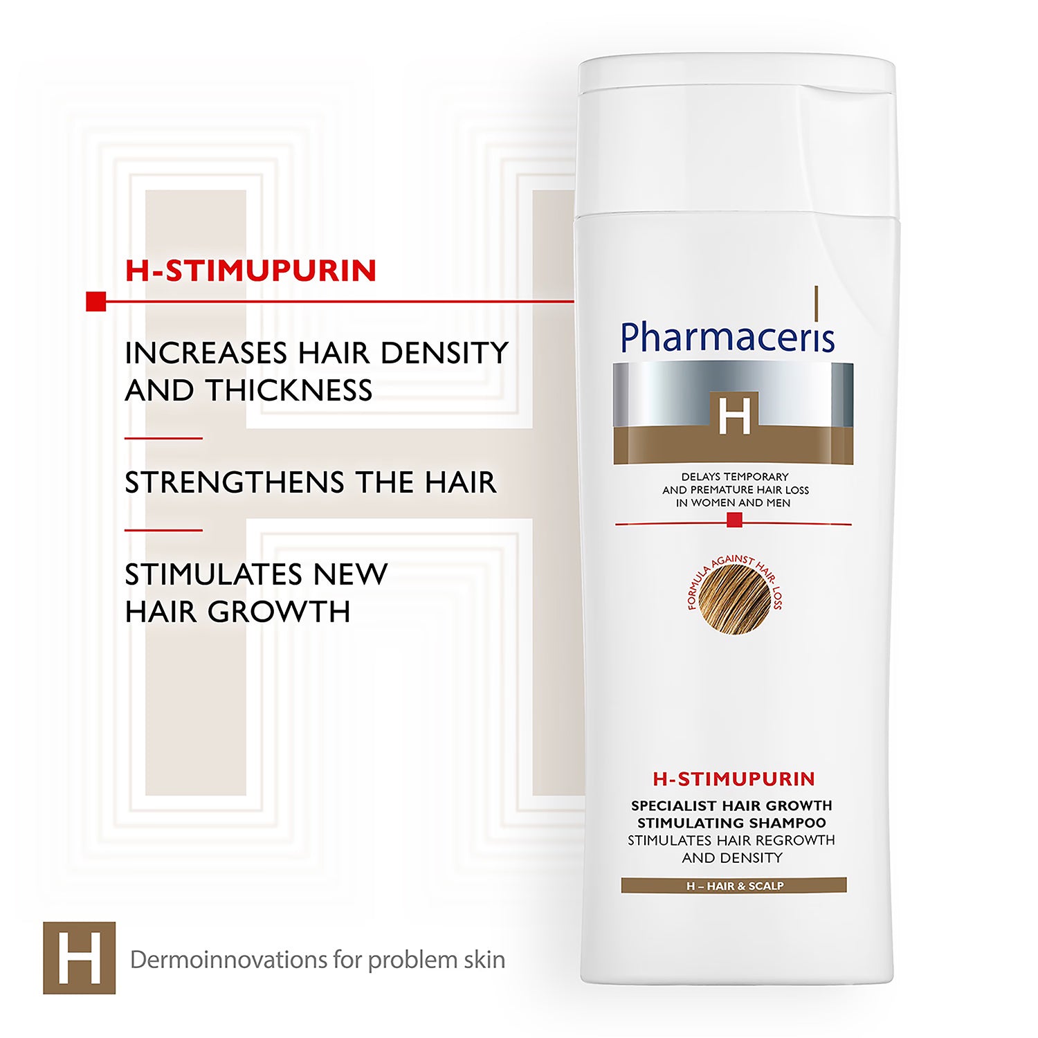 Pharmaceris H-Stimupurin stimulating shampoo 250ml, UK version