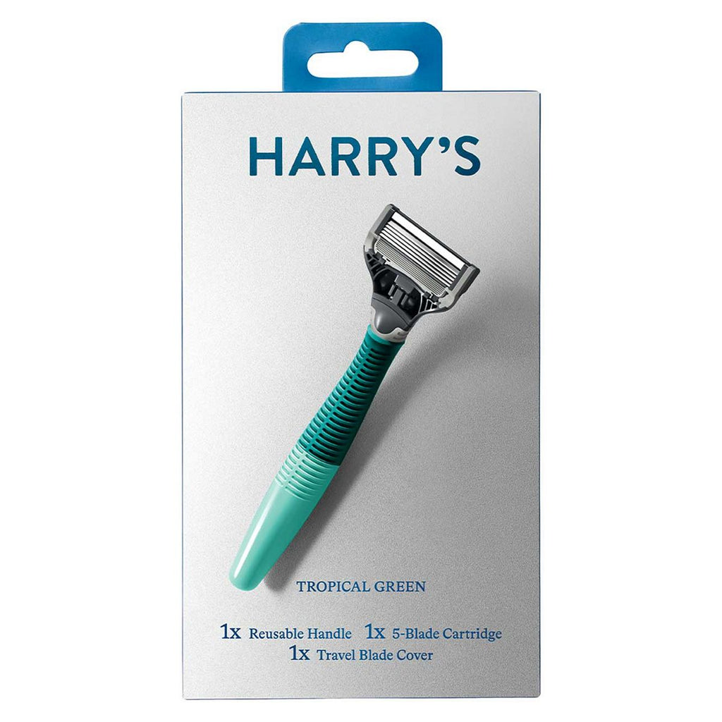 Harry’s Men’s 5 Blade Razor, Tropical Green