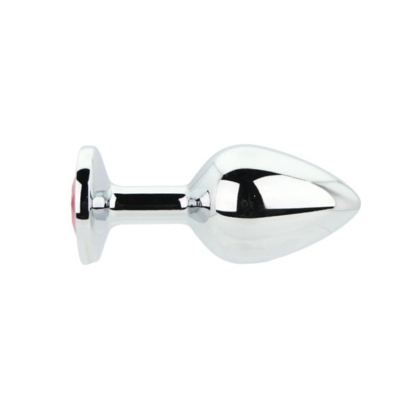Loving Joy Toosh gold metal butt plug medium red stone (British brand)