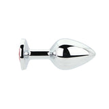 Loving Joy Toosh gold metal butt plug medium red stone (British brand)