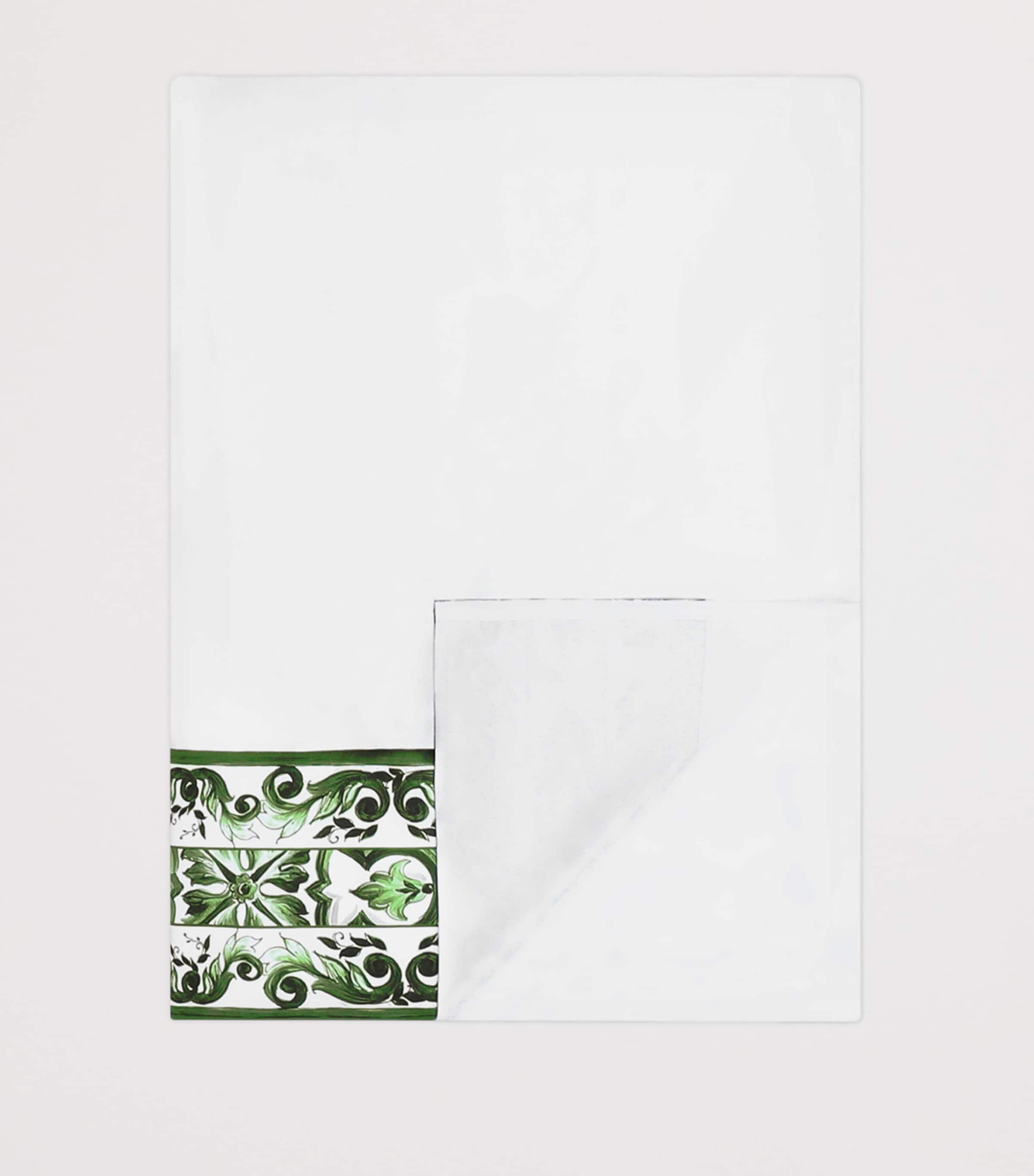 Dolce&Gabbana Casa cotton Majolica king flat sheet 260cm x 280cm - British product