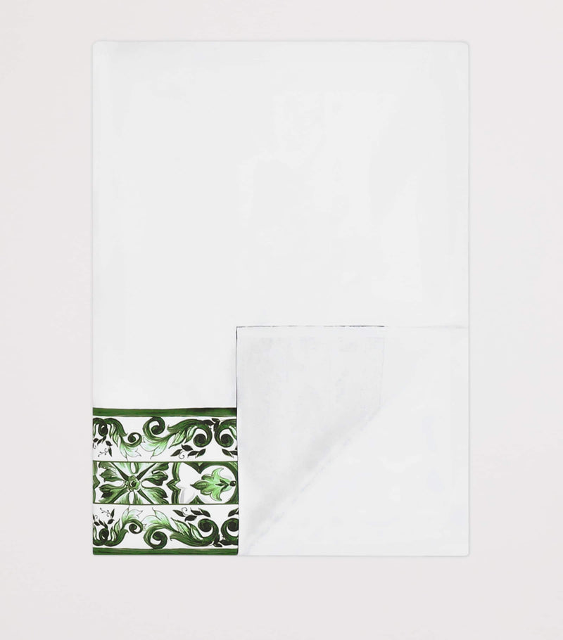 Dolce&Gabbana Casa cotton Majolica king flat sheet 260cm x 280cm - British product