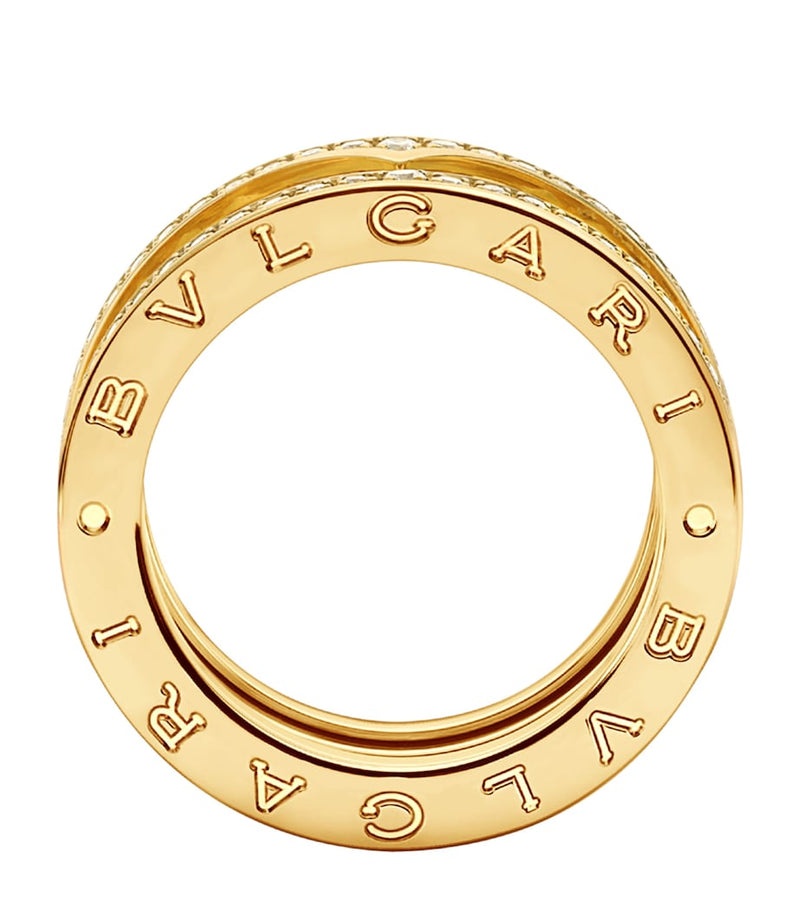Bvlgari B.zero1 Rock Two-Band Ring 18kt yellow gold - British product