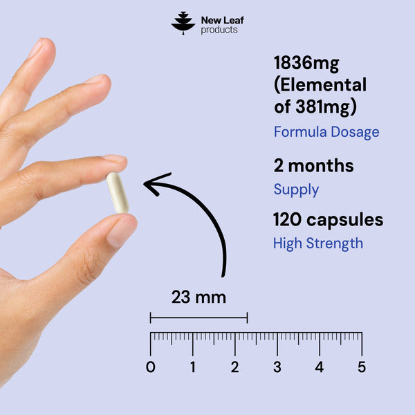 New Leaf magnesium complex 4-in-1 1836mg 120 capsules - British product