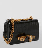 Alexander McQueen leather jewelled satchel, imported from the UK