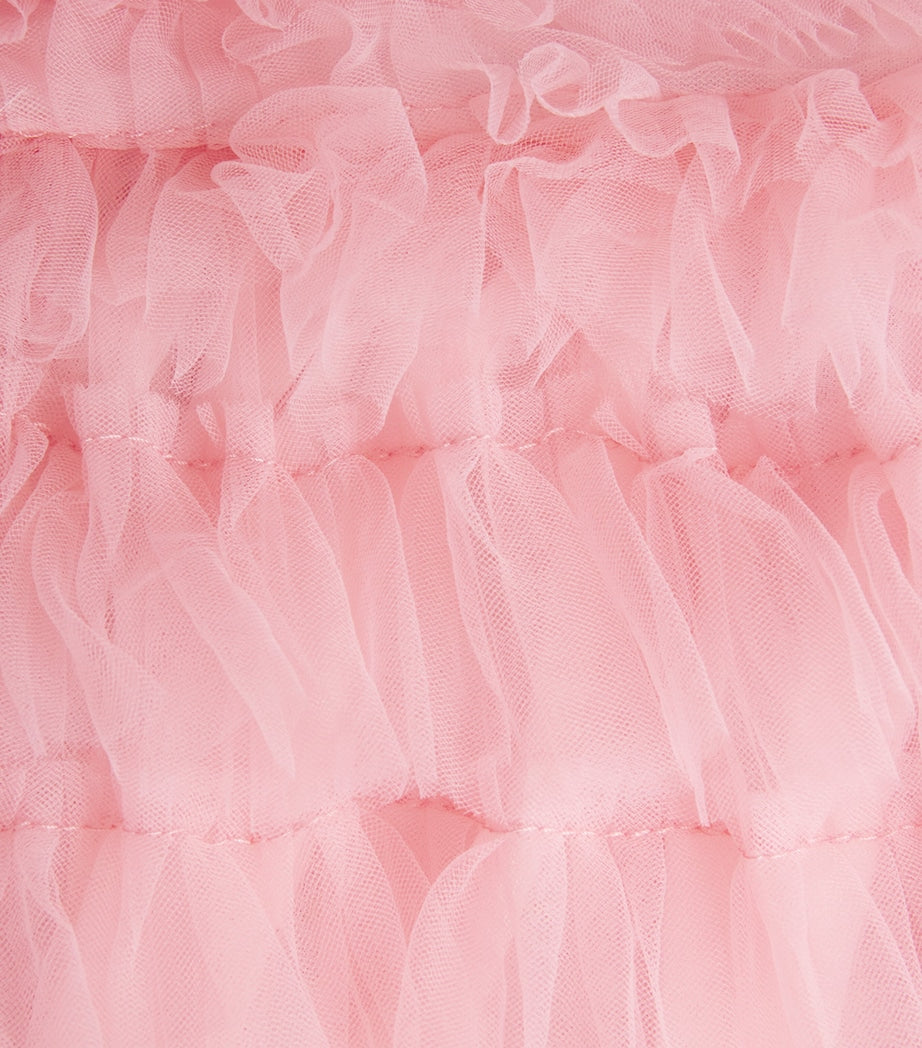 Petite Amalie children's tulle cape dress with ruffles, age 4-16, imported from the UK