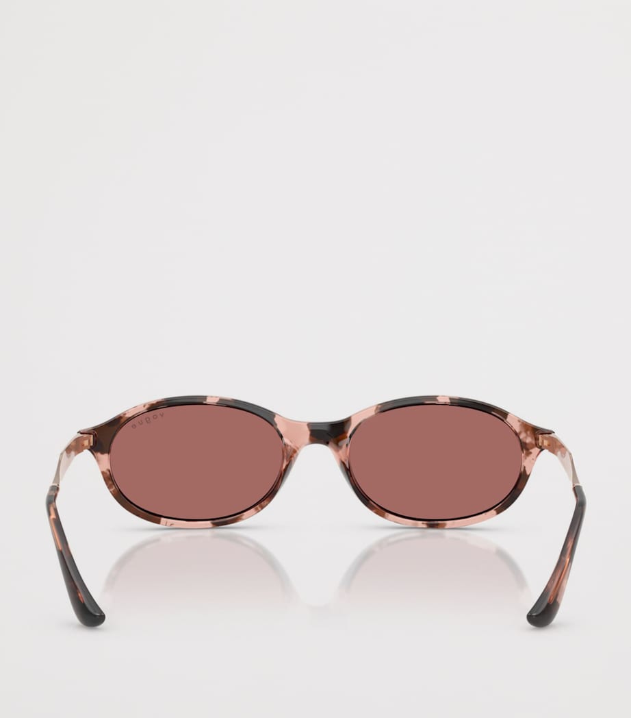 Vogue Oval Sunglasses slim oval shape coloured tint, UK version