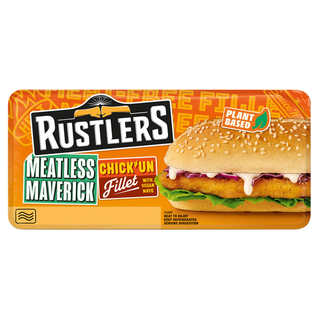 Rustlers Meatless Maverick Chick'un Fillet with Vegan Mayo 162g