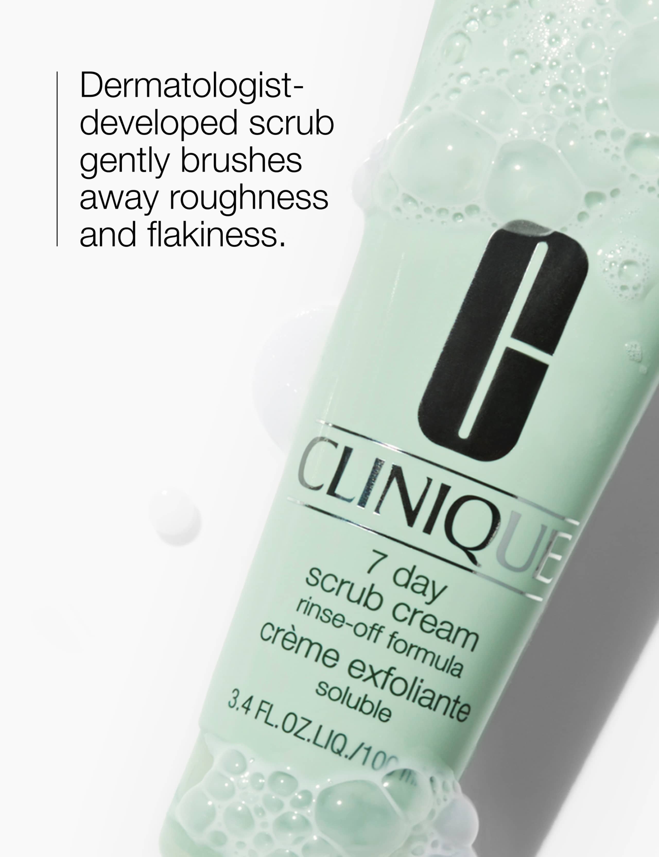 Clinique face scrub rinse-off formula 100ml - British product