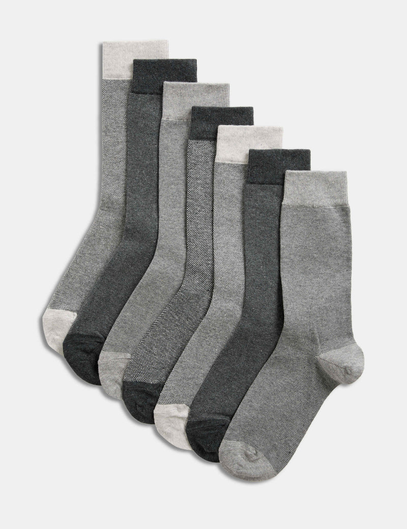 M&S Cool & Fresh cotton socks 7 pack, imported from the UK