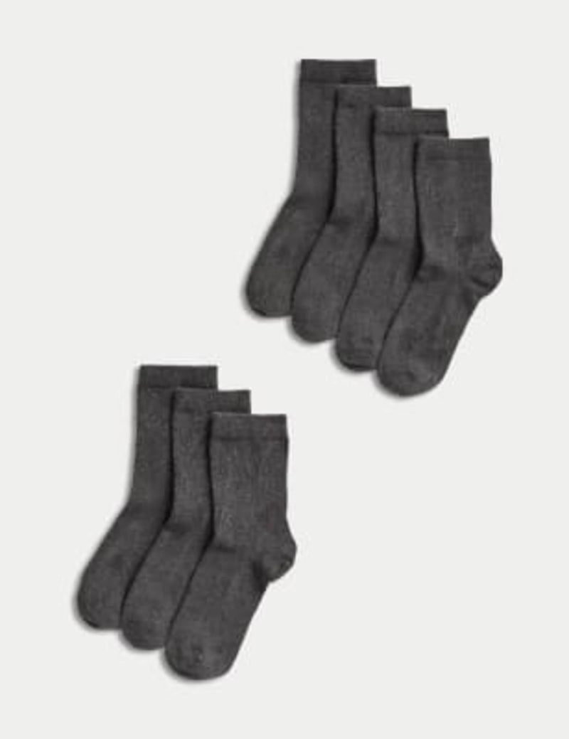 7 pack ankle school socks for kids, imported from the UK