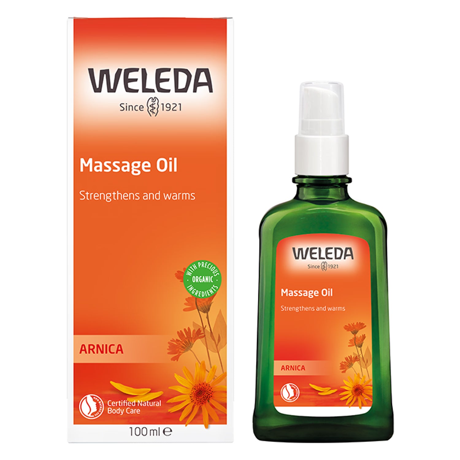 Warming Arnica Massage Oil with Plant Extracts 100ml