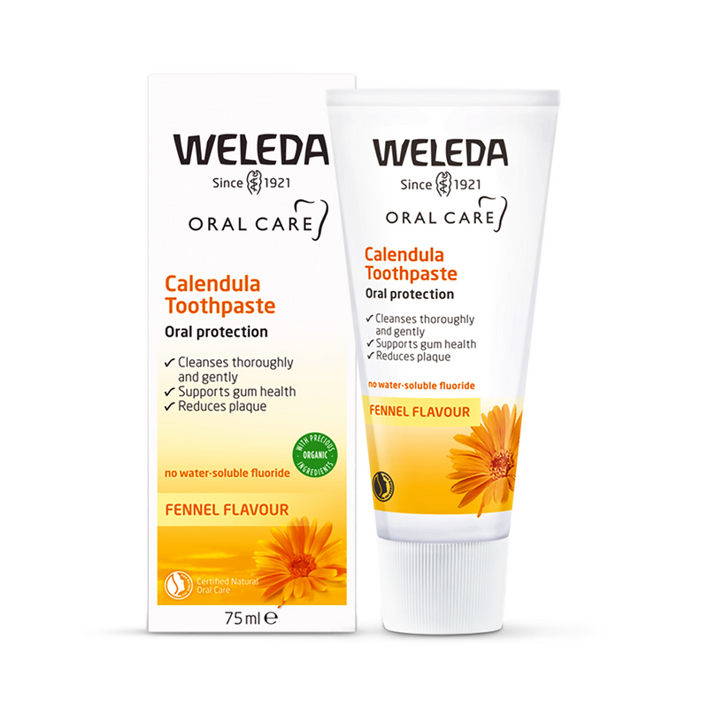 Natural Peppermint-Free Toothpaste with Calendula and Myrrh 75ml