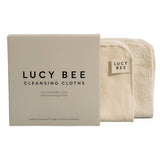 Lucy Bee reusable dual-sided cleansing cloths 2-pack - British product