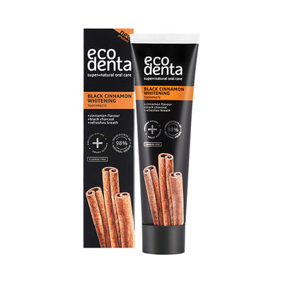 Holland & Barrett Ecodenta Black Cinnamon Whitening Toothpaste 100ml- Buy online at McGrocer