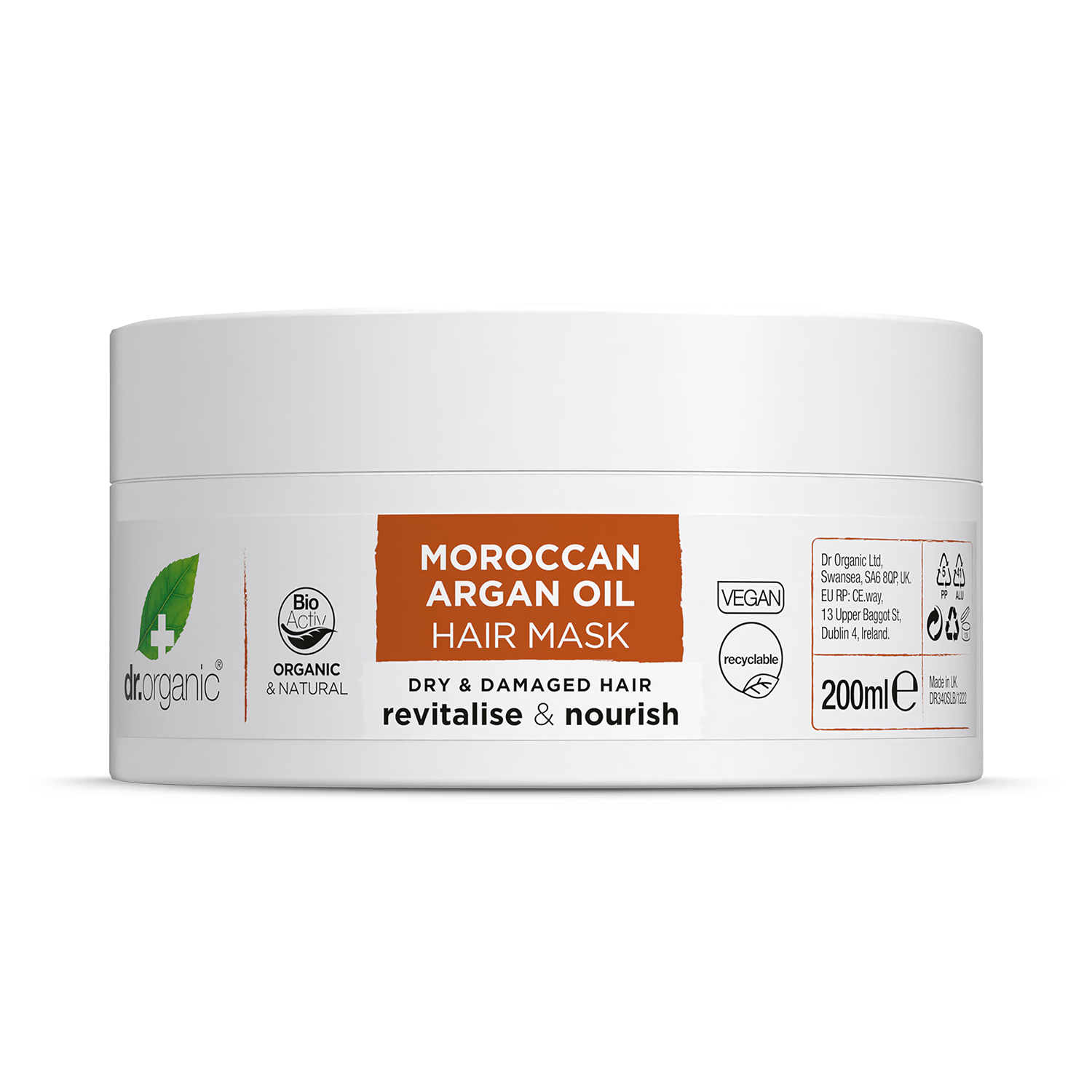 Dr Organic Moroccan Argan Oil Hair Mask 200ml