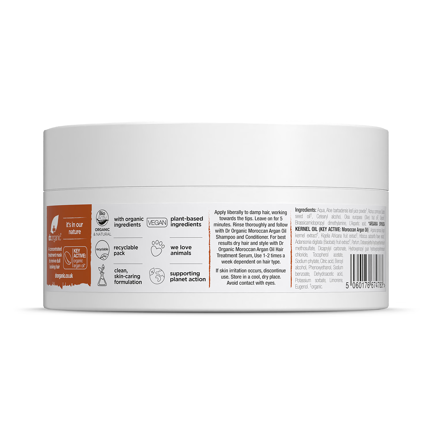 Dr Organic Moroccan Argan Oil Hair Mask 200ml